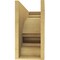 Ekena Millwork 8"W x 24"D x 16"H Classic Diane Rough Cedar Woodgrain TimberThane Corbel, Primed Tan CORUR08X24X16DIARCPR - alternate 6